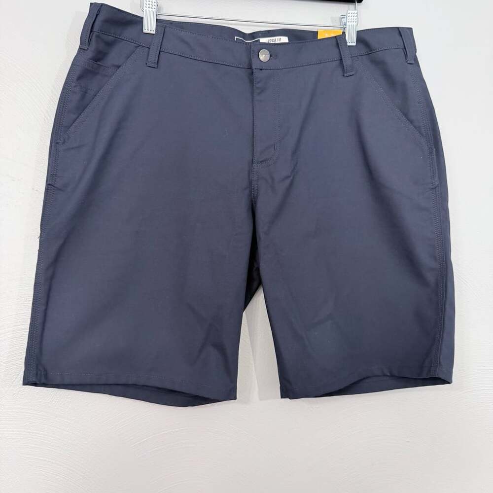 Carhartt Rugged Flex Loose Fit Canvas Work Short Size 18 Navy